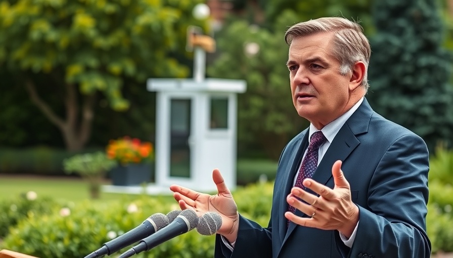 Confident man in suit speaking outdoors, Federal Reserve independence.
