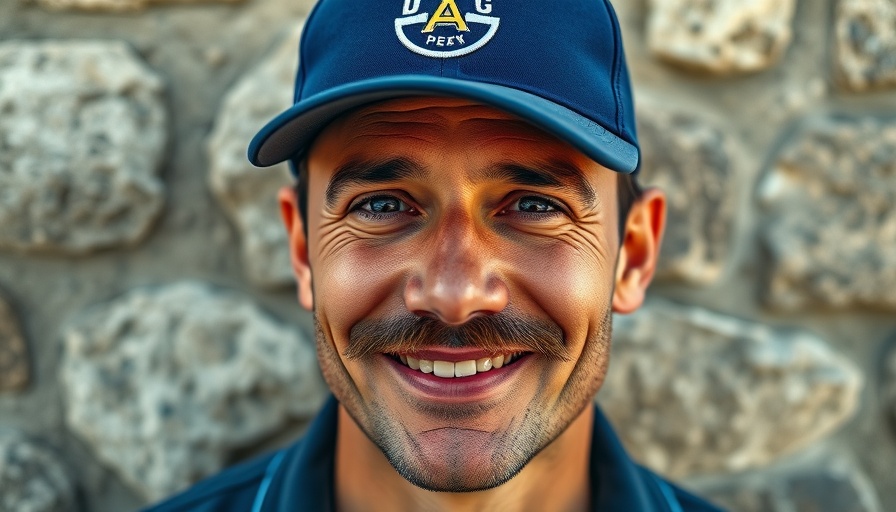 Surf coach at The Grauer School smiling with a cap on.