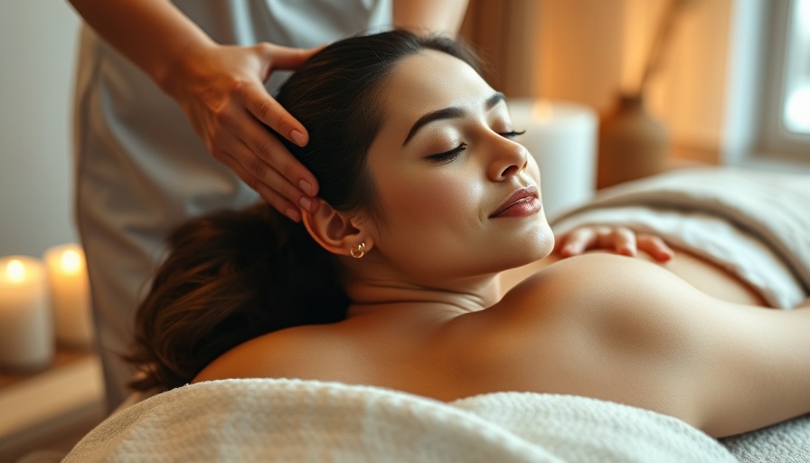 Serene woman enjoying a massage in a calm spa setting.
