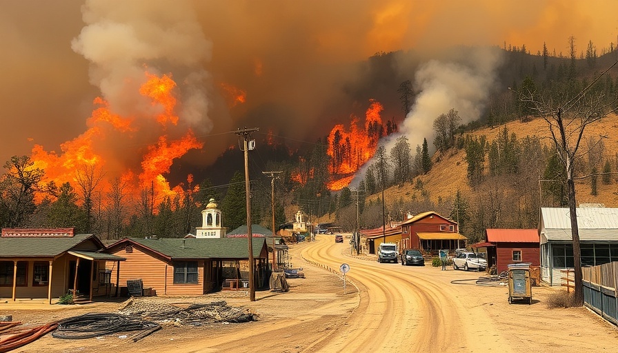 Quick-moving wildfire scorches historic Northern California gold mining town
