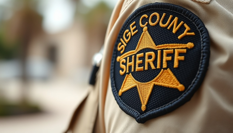 San Diego County Sheriff patch representing homicide investigation in Imperial Beach.