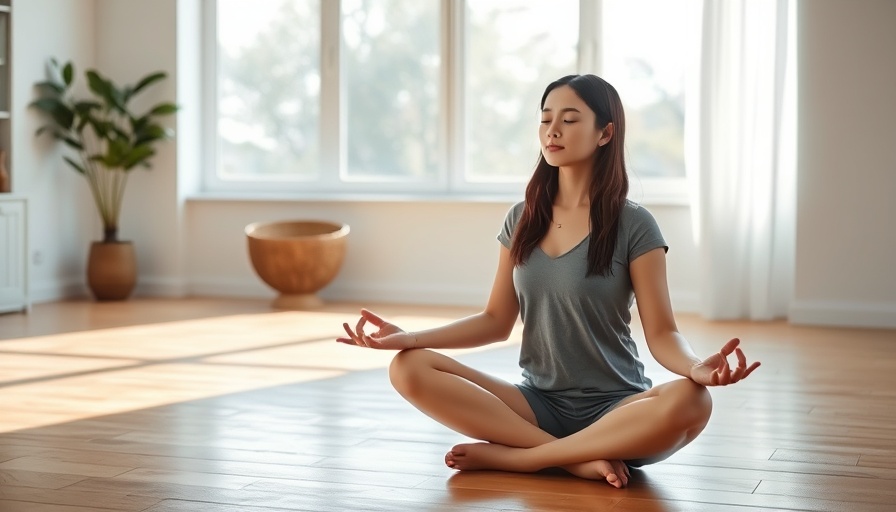 Peaceful woman meditating indoor, meditation guide for beginners.