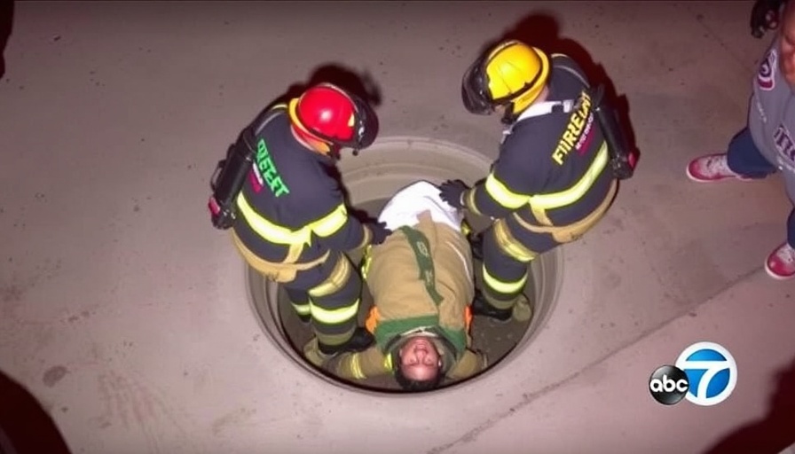 Firefighters rescue man from Boyle Heights manhole