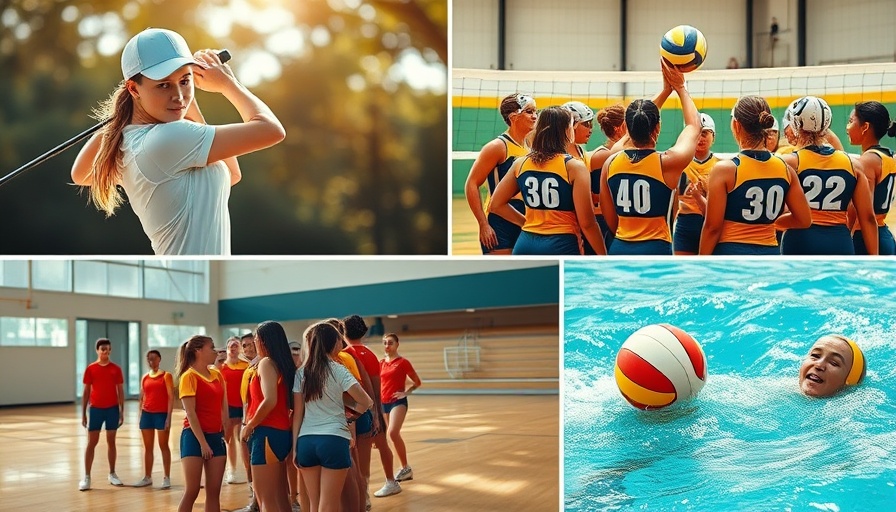 Diverse Orange County high school sports moments.