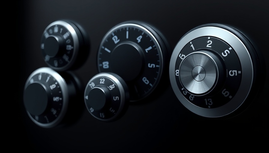 Various digital lock dials for Anchor Liberty Safe, maximum security.