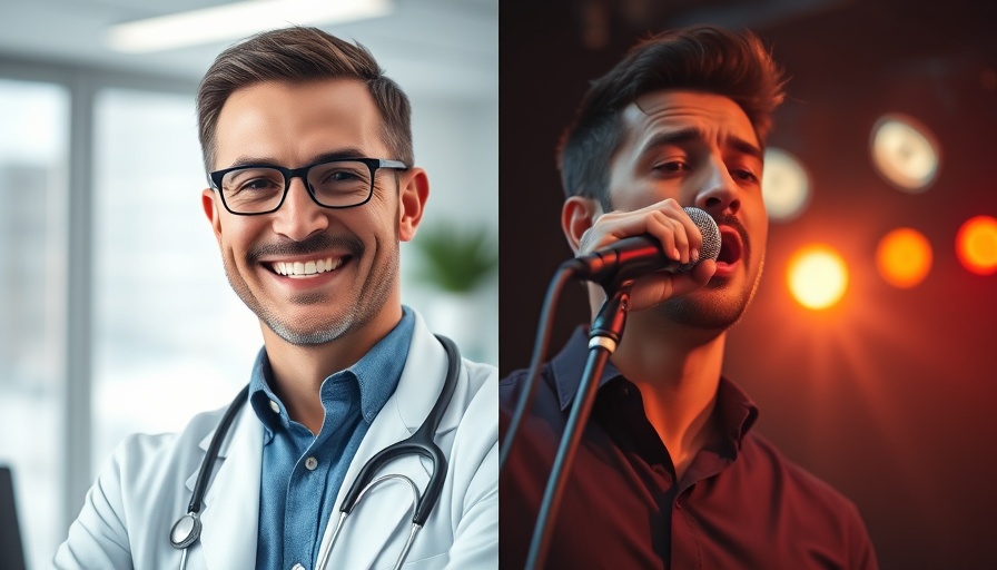 Dr. Pierre Nel Iron Therapy: smiling doctor and passionate singer.