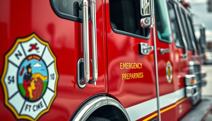San Diego County fire truck showcasing fire preparedness.