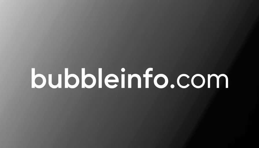 Modern logo for bubbleinfo.com related to SE Carlsbad Estate Sale Trends.