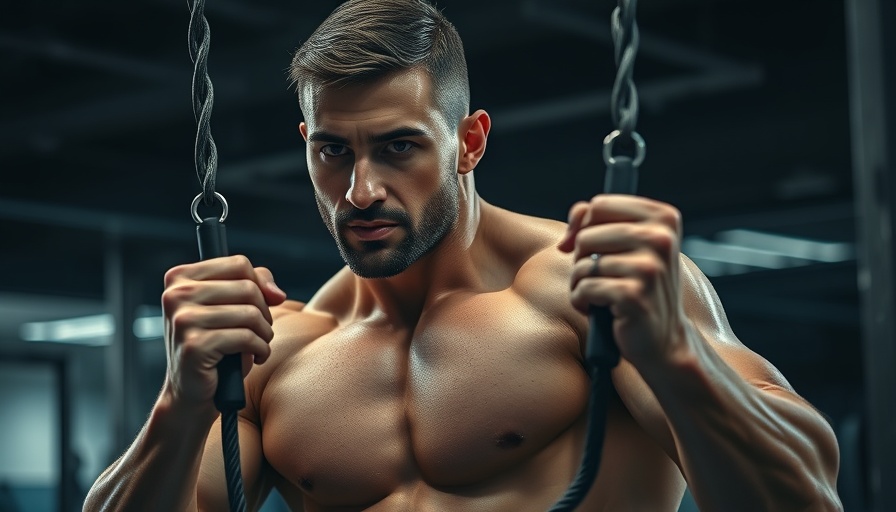 Man performing 6-12-25 training method in a gym setting.
