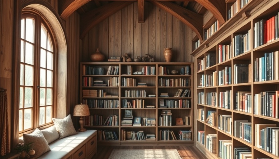 Cozy home library creating a book lover's paradise.