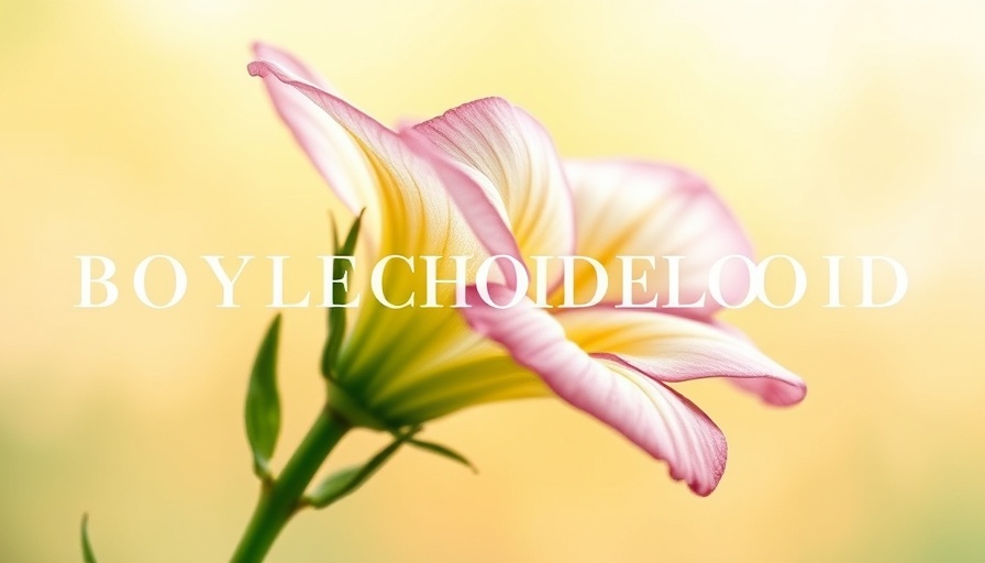 Artwork of a vibrant Boylecheloid Flower in soft pastel colors.