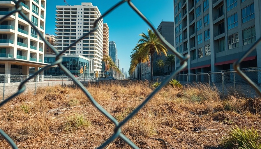 Long Beach vacant lot experiment showcasing urban decay.