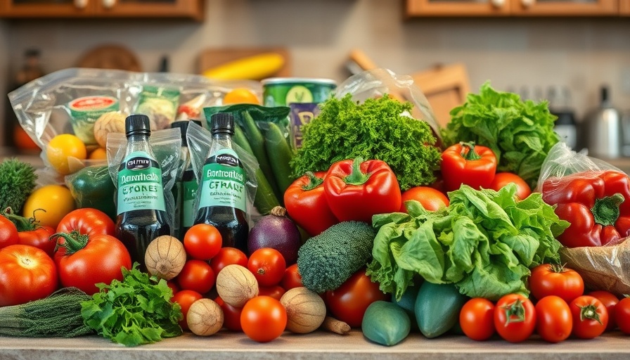 Easy and Healthy Airbnb Recipes ingredients on a kitchen counter.