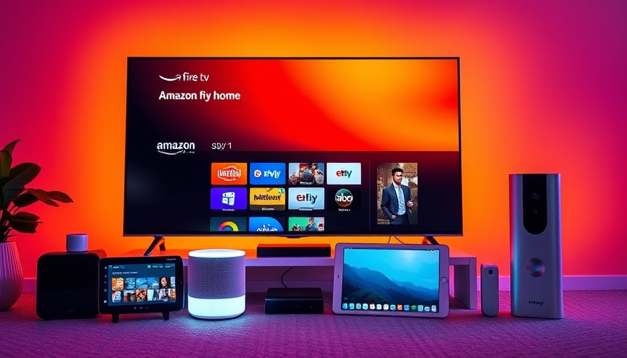 Vibrant smart home devices showcasing Amazon Fire TV setup.