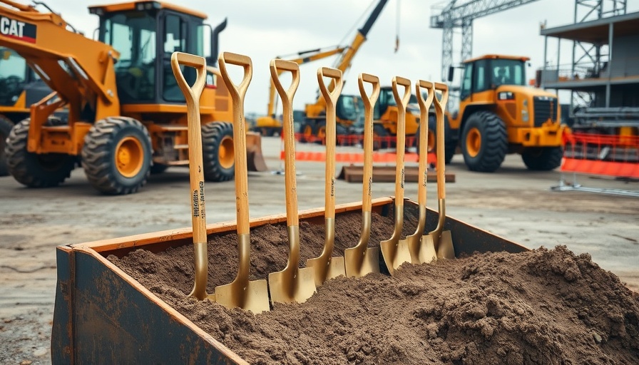 Groundbreaking ceremony tools at Affordable Housing Development Pacific Beach.