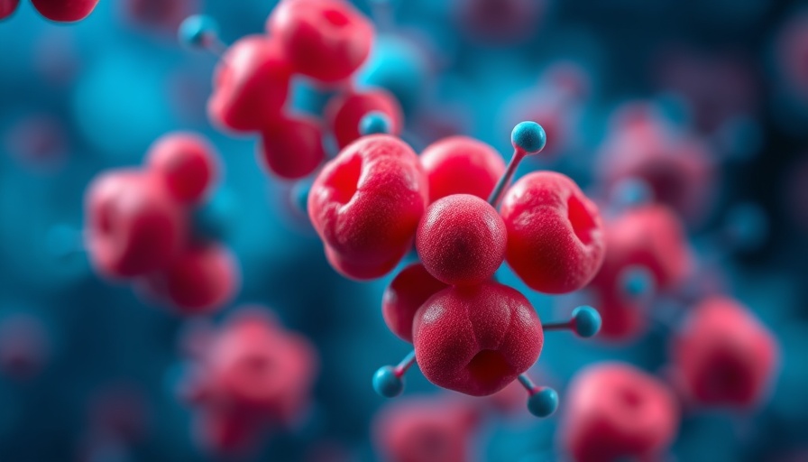 Vibrant microscopic cells illustrating electroacupuncture intestinal health concept.