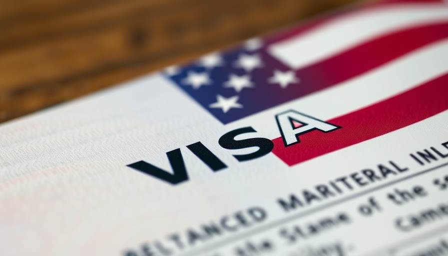 USA visa with American flag symbolizing Trump H-1B visa changes California.