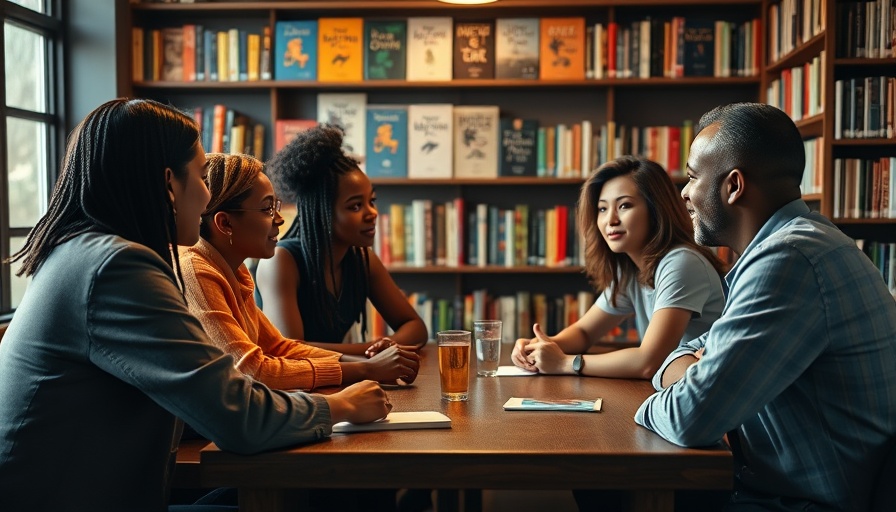Diverse individuals discussing ideas at a San Diego weekend event.