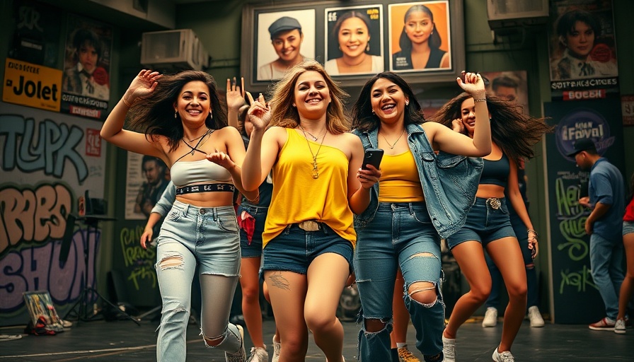 Colorful SoCal stage performance in October 2025 with vibrant dancers.