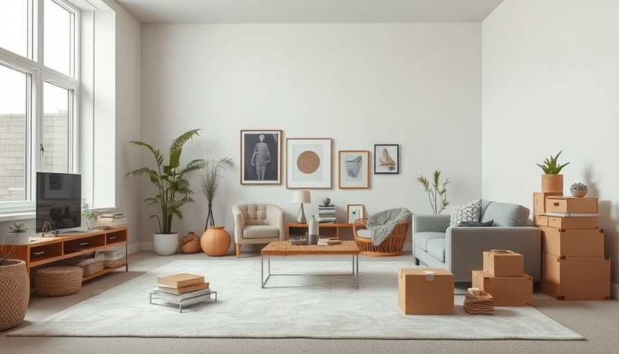 Minimalistic living room before makeover with bold living room colors in decor change.