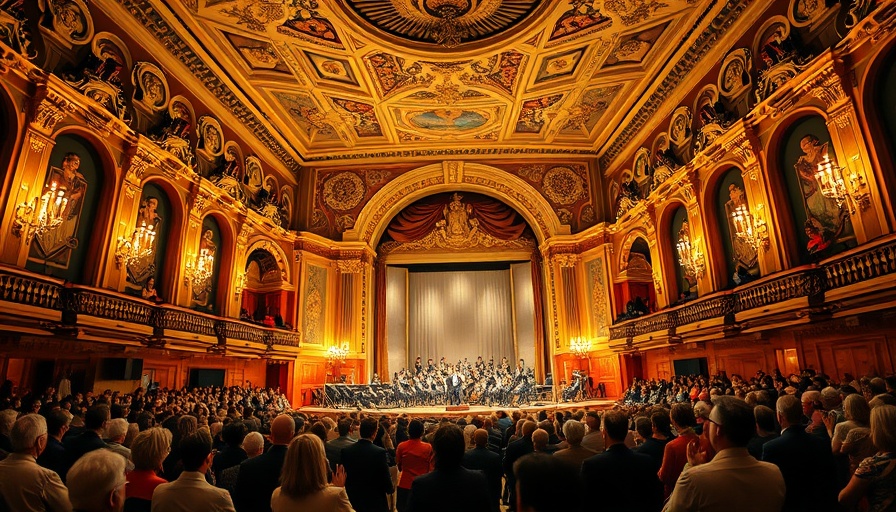 San Diego Symphony Ravel Opera performance at an elegant concert hall.