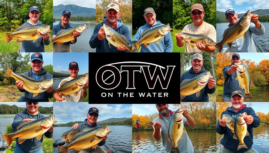 Collage of anglers with bass catches, OTW Bass logo at center, Fall Brawl Week 2 Results.