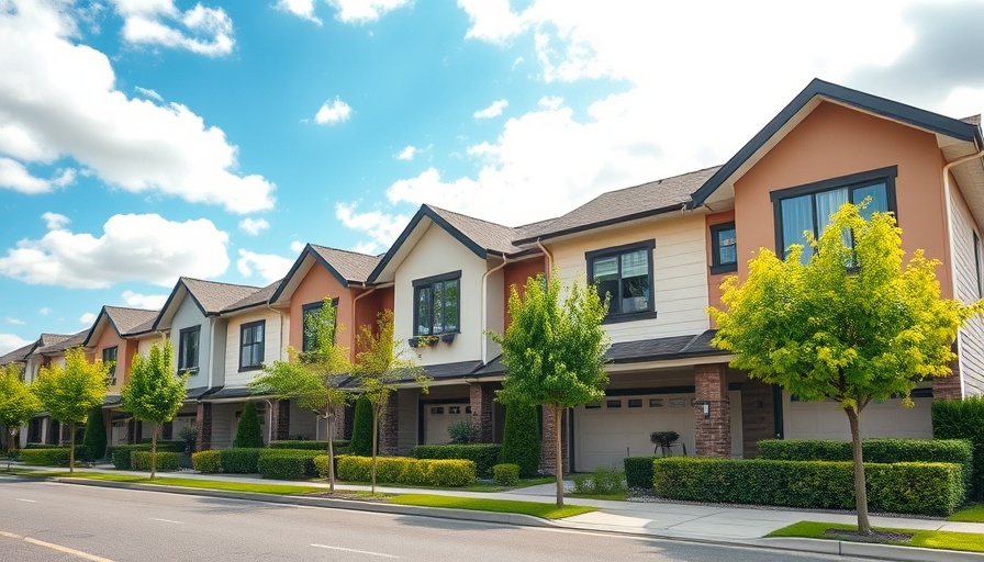 Modern townhouse architecture representing California HOA fines cap context