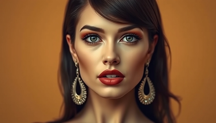 Bold brown lip color on a woman, capturing unexpected lip colors for fall trends.