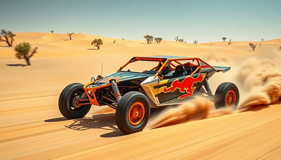Exciting Coos Bay outdoor adventure with dune buggy on sand dunes.
