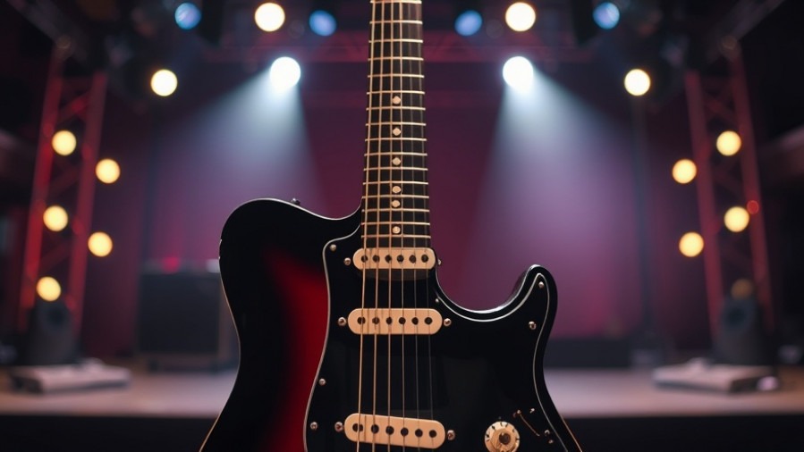 Close-up of a fender guitar on stage, celebrating Grateful Dead Tribute and Bob Weir Legacy.