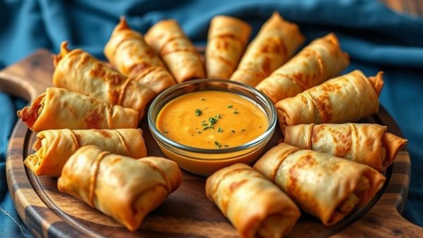 Delicious Texas summer grilling recipe of cheeseburger egg rolls.