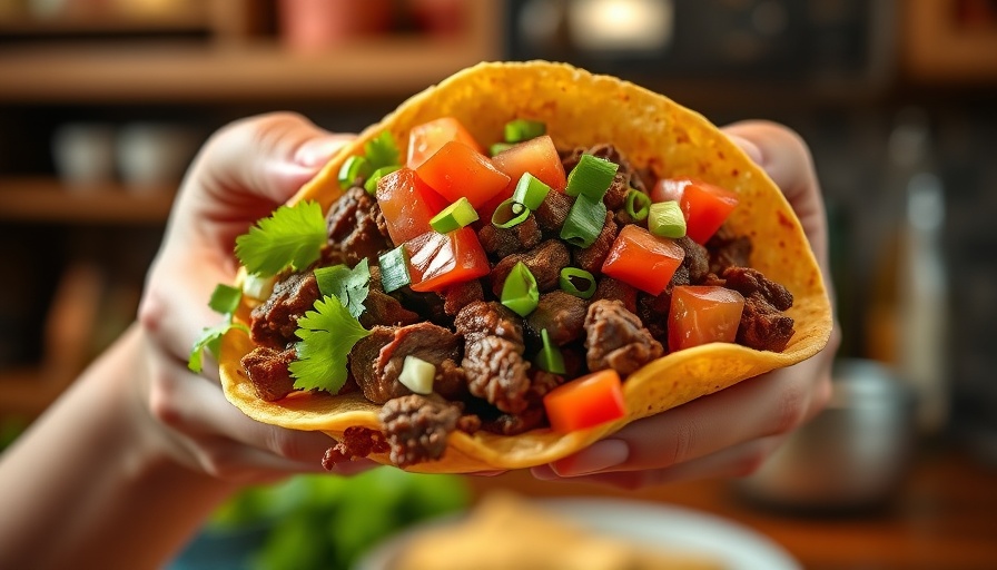 Delicious Texas beef taco, perfect for recipes 2024.