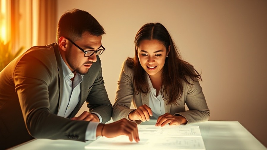 Diverse professionals collaborating on innovation strategy at a glowing design table.