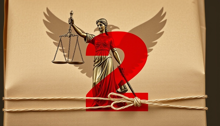Unwrapped book with Lady Justice and bold design, challenge constitutionality of National Firearms Act theme.