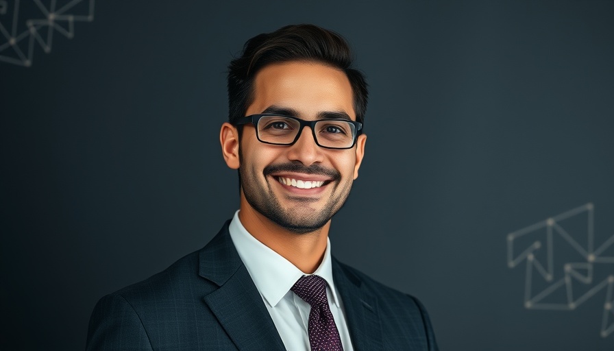 AI resume screening strategies with business professional portrait.