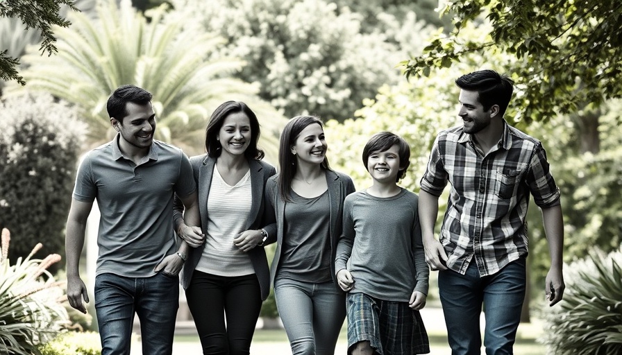 Family with siblings demonstrating unity; benefits of a five-year age gap in siblings.