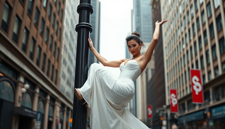 Bride demonstrates calisthenics skill, achieving wedding day fitness goals.