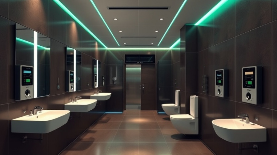 Smart restrooms at Beijing Daxing Airport featuring advanced fixtures.