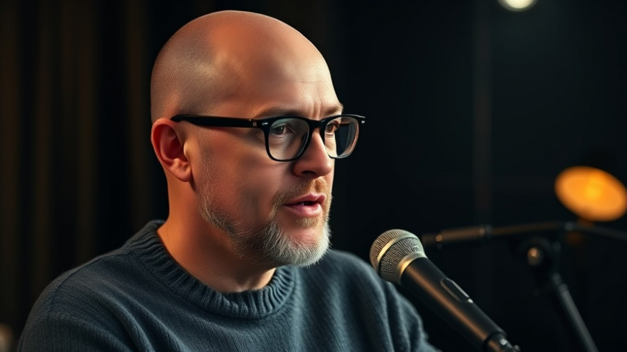 Man discussing effective communication techniques in a studio.