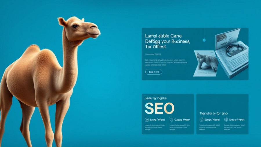 Local SEO Success Strategies event with camel graphic promoting Q&A.