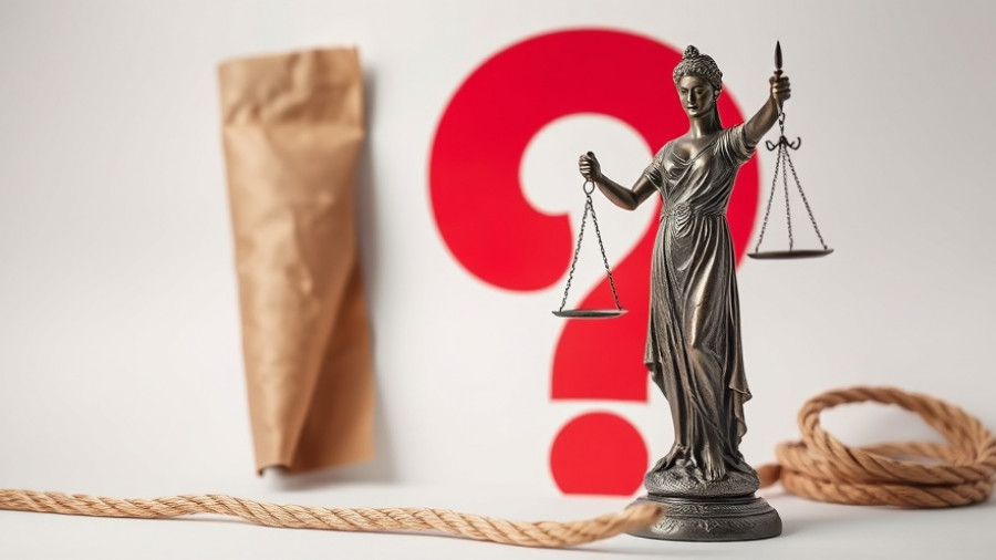 Proposed Rights Restoration Rule concept with Lady Justice.
