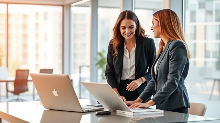Women collaborating in office, illustrating open communication in the workplace.