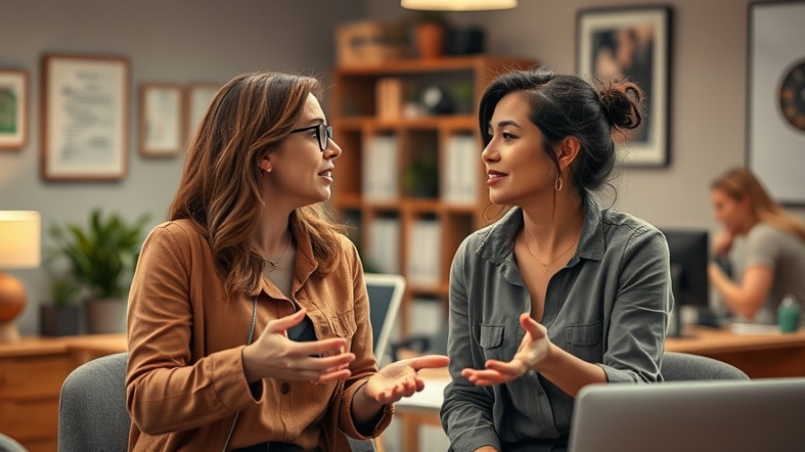 Two women discussing boutique fitness studio growth strategies in a podcast setting.