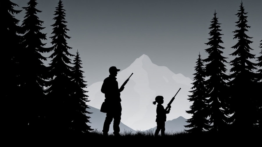 American Legacy Firearms logo featuring silhouettes against forest and mountain.