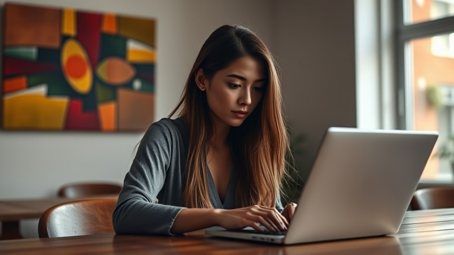 Leading meetings better with Udemy Role Play: Woman focusing on laptop