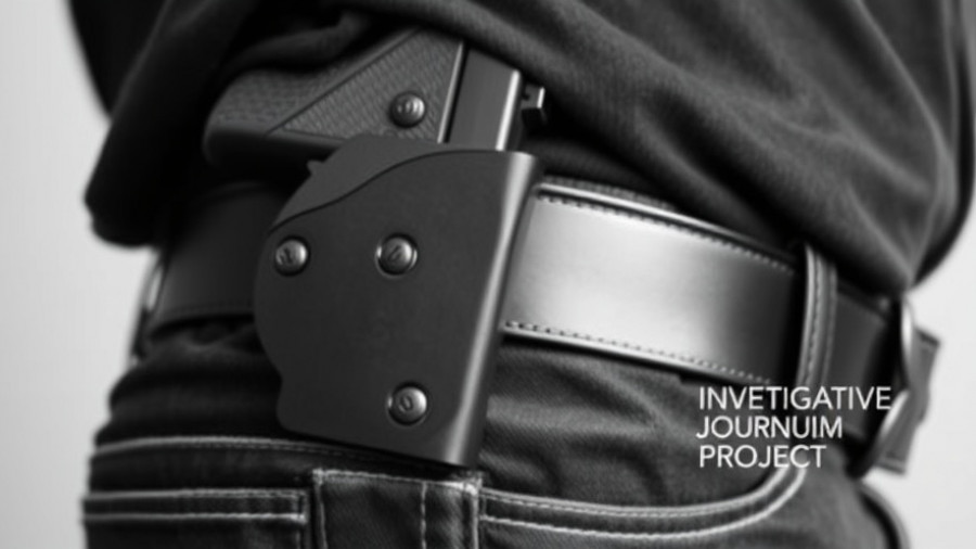 Holstered handgun illustrating Florida open carry law.