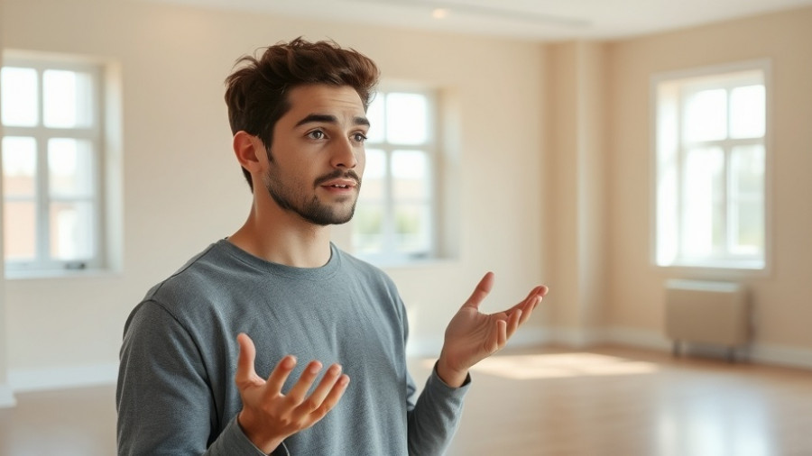 Get Your Security Deposit Back: man sharing cleaning tips in empty room.