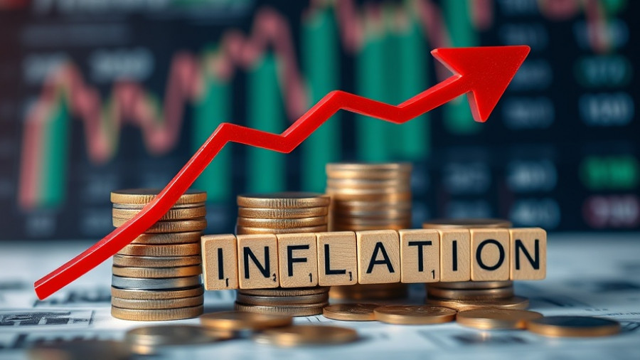 Graphical depiction of rising inflation impacting cleaning product prices.