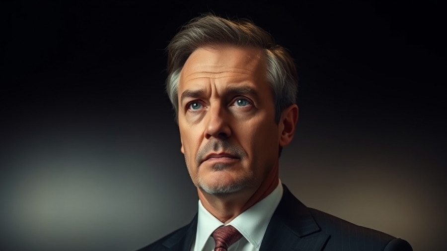 Master the Art of Negotiation: Pensive man in suit with serious demeanor.