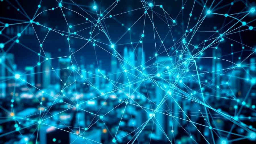 Intricate digital network symbolizing AI chatbot publishers.